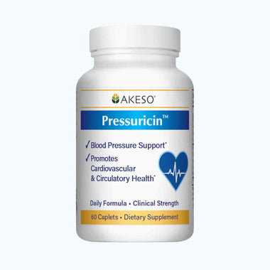 Bottle of Akeso Pressuricin supplement