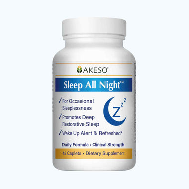 Bottle of Akeso's Sleep All Night supplement