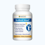 Bottle of Akeso's Resilient Mood supplement